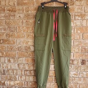 FIGS Atlanta Jogger Scrubs in Dark Olive
